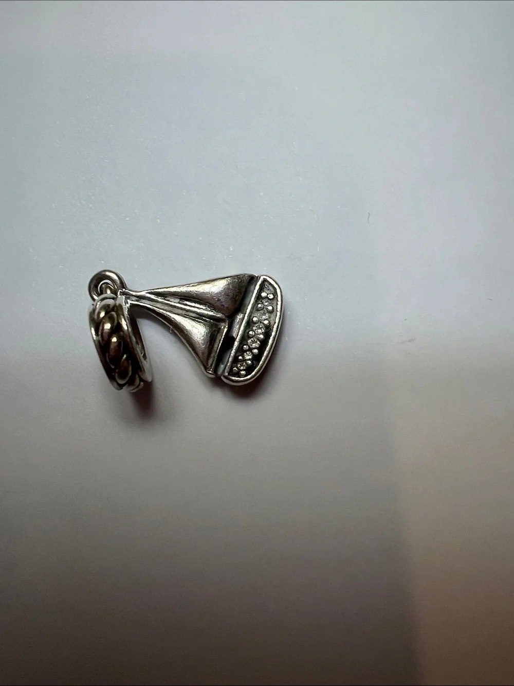 Pandora Silver Gramophone Dangle Charm - Silver